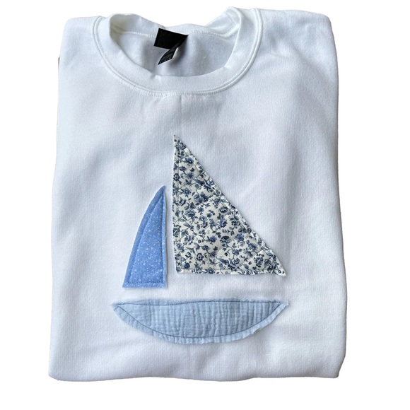 Sailboat crew neck Sweatshirt - Picture 3 of 4